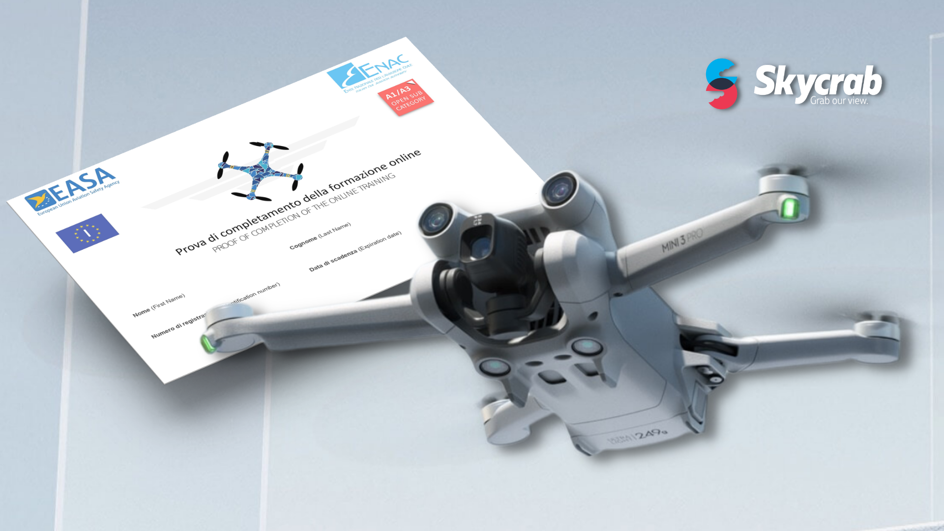 DJI Mini 3 Pro: l’Attestato Pilota non serve, ma…