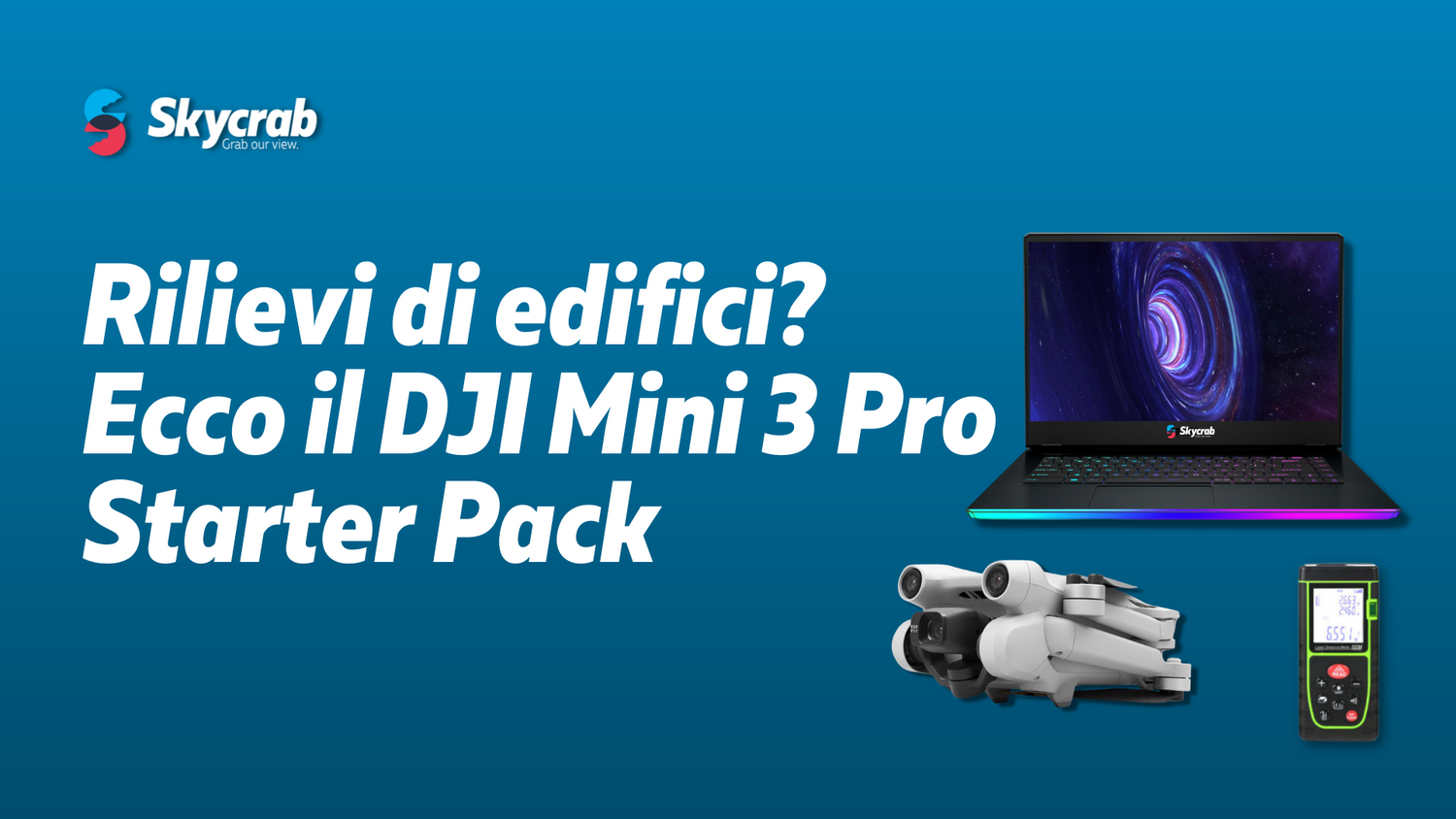 Rilievi di edifici? Ecco il DJI Mini 3 Pro Starter Pack
