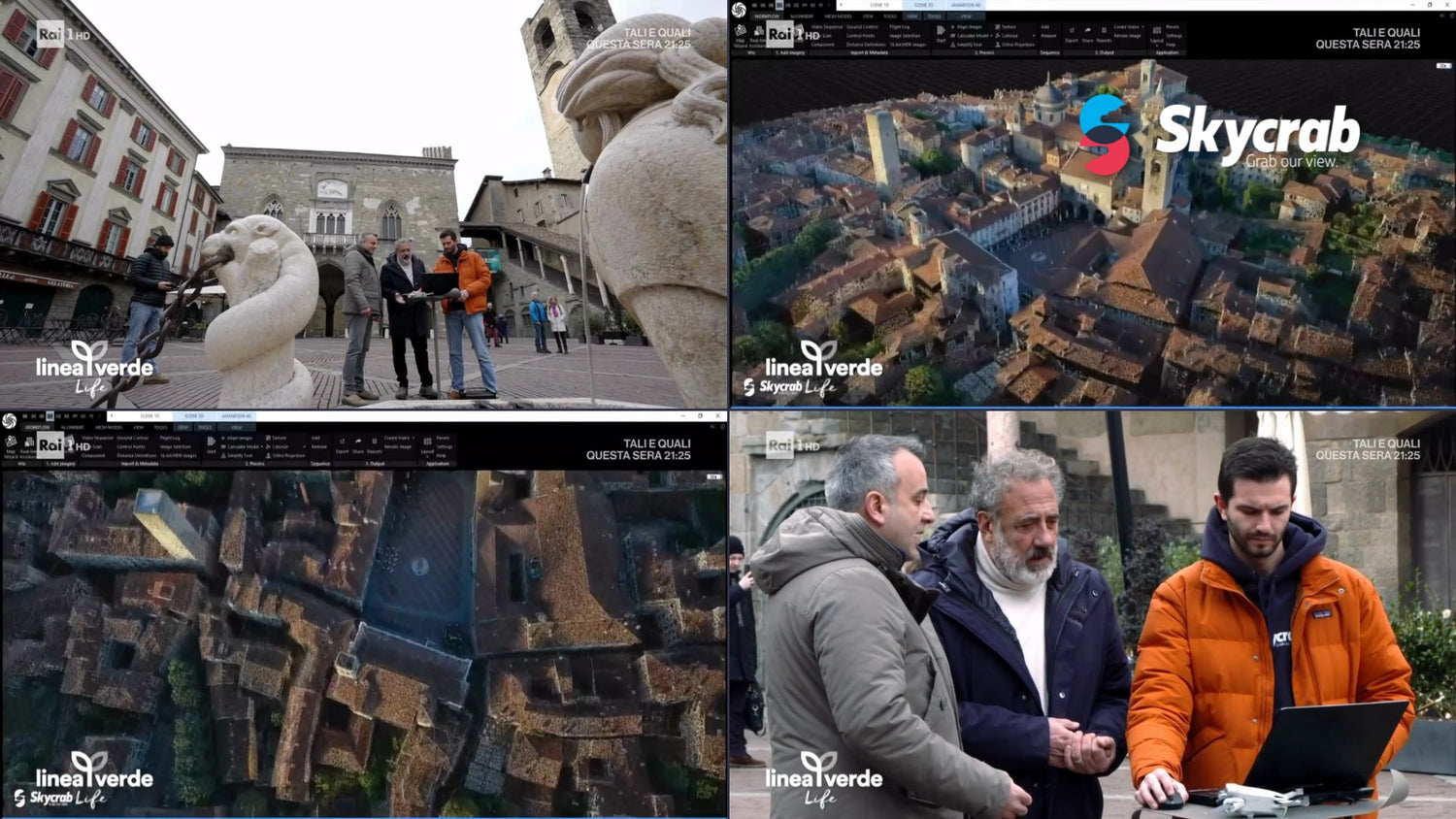 Skycrab ospite di Linea Verde Life. Droni e 3D per la conservazione del patrimonio storico