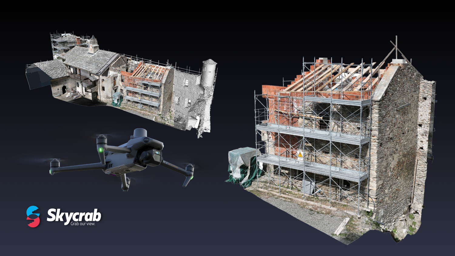 Salvare il patrimonio con i droni: il caso del Castello di Quart e il rilievo 3D della copertura crollata