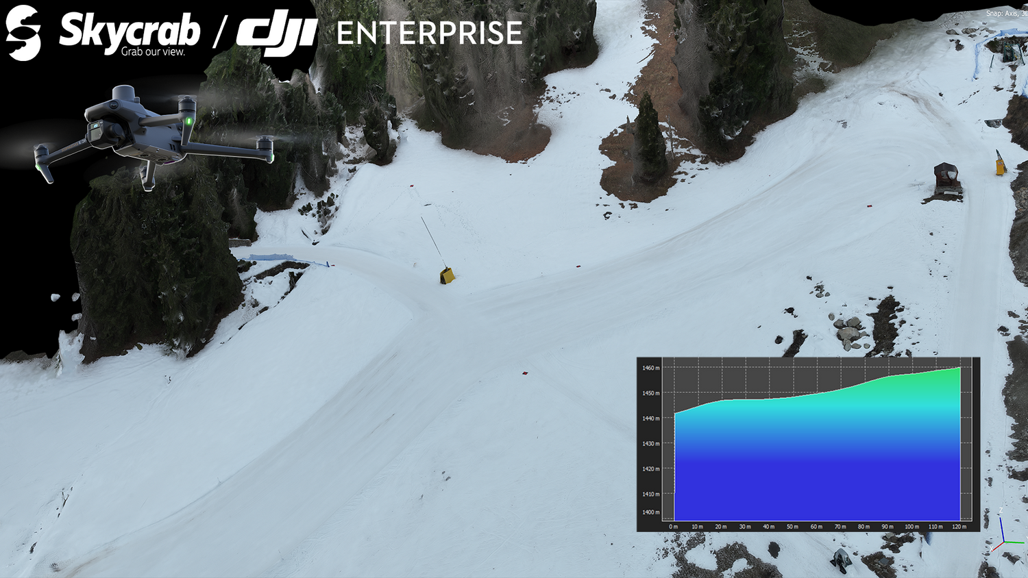 Rilievo fotogrammetrico con drone su pista da sci innevata: il caso studio in Valle d’Aosta