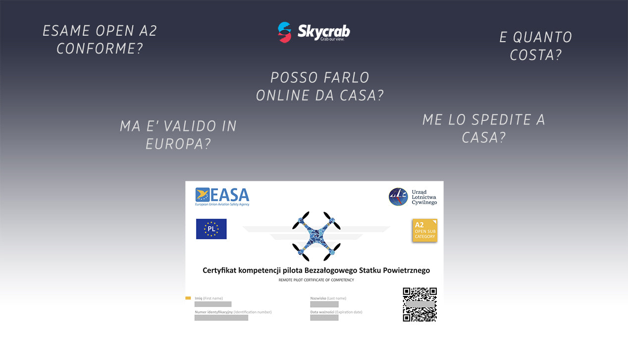 OPEN A2 - Conformità degli attestati UAS conseguiti all'estero