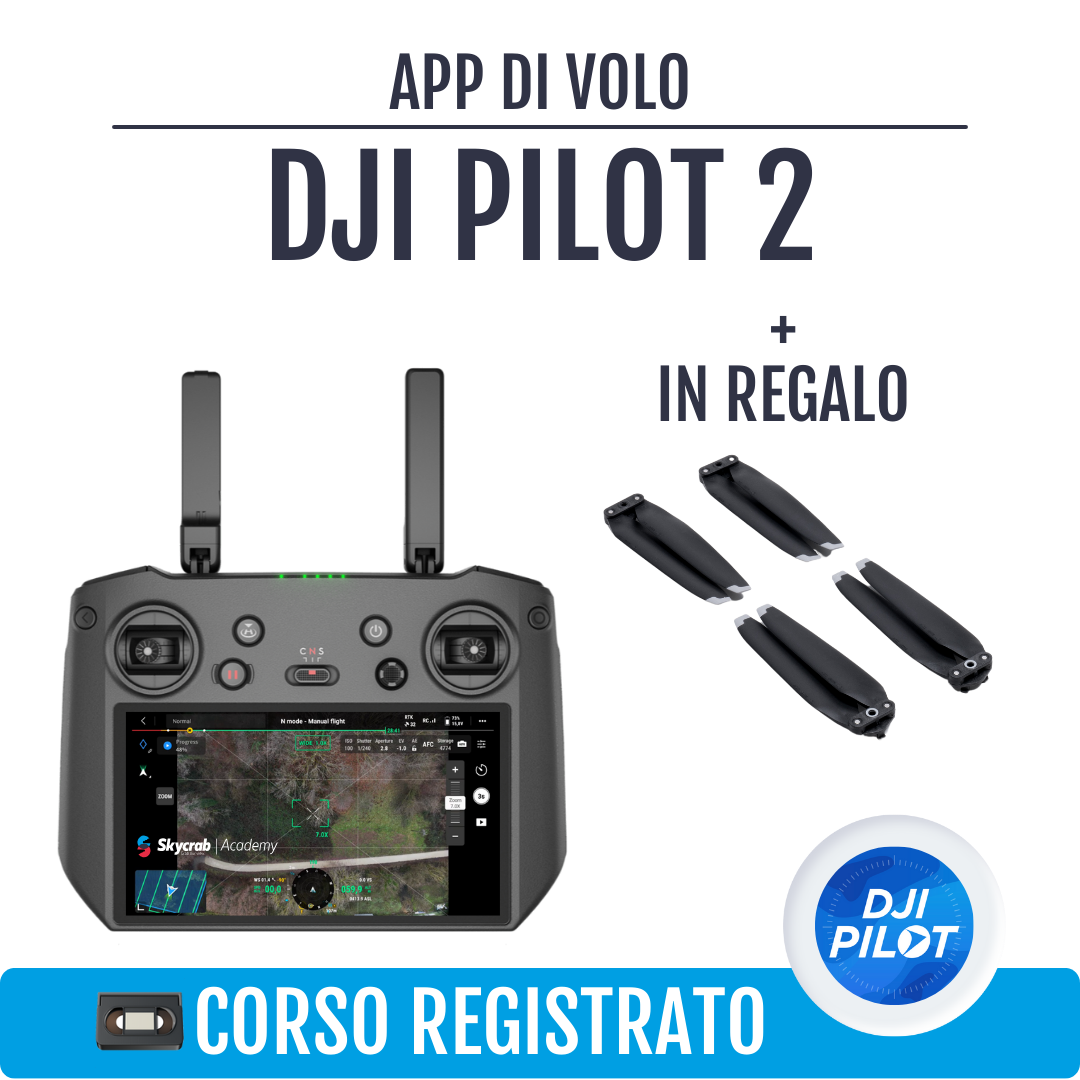 DJI PILOT 2 | Pianificazione di volo automatica con drone + DJI Eliche M3 Enterprise CE EASA Low Noise