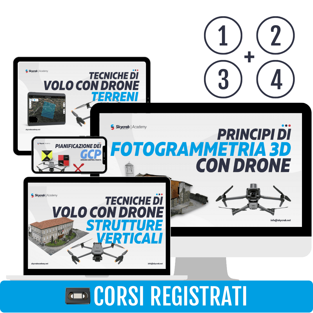 Percorso completo di pianificazione di volo con drone
