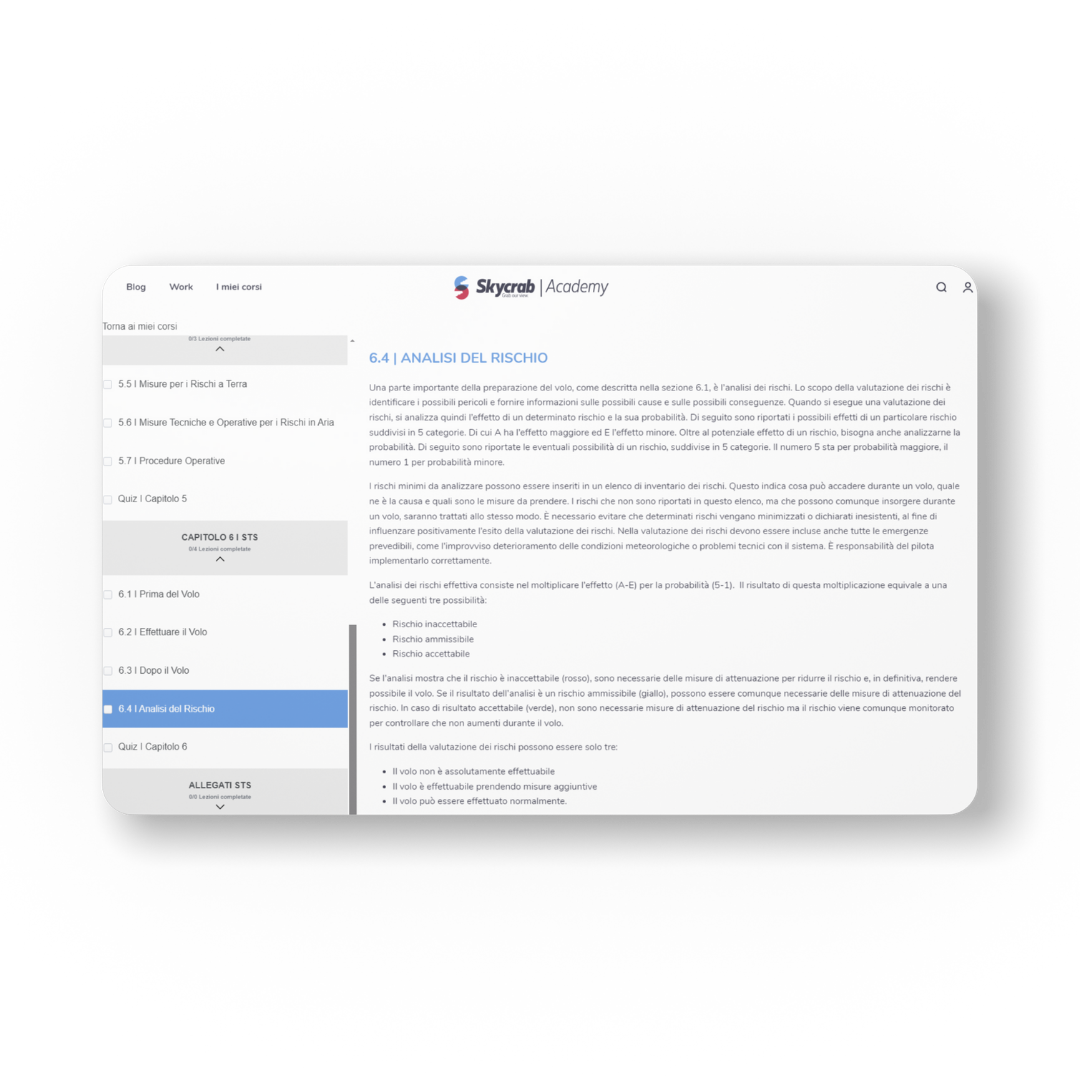 SPECIFIC EU STS-01/STS-02 | Corso teorico + esame online