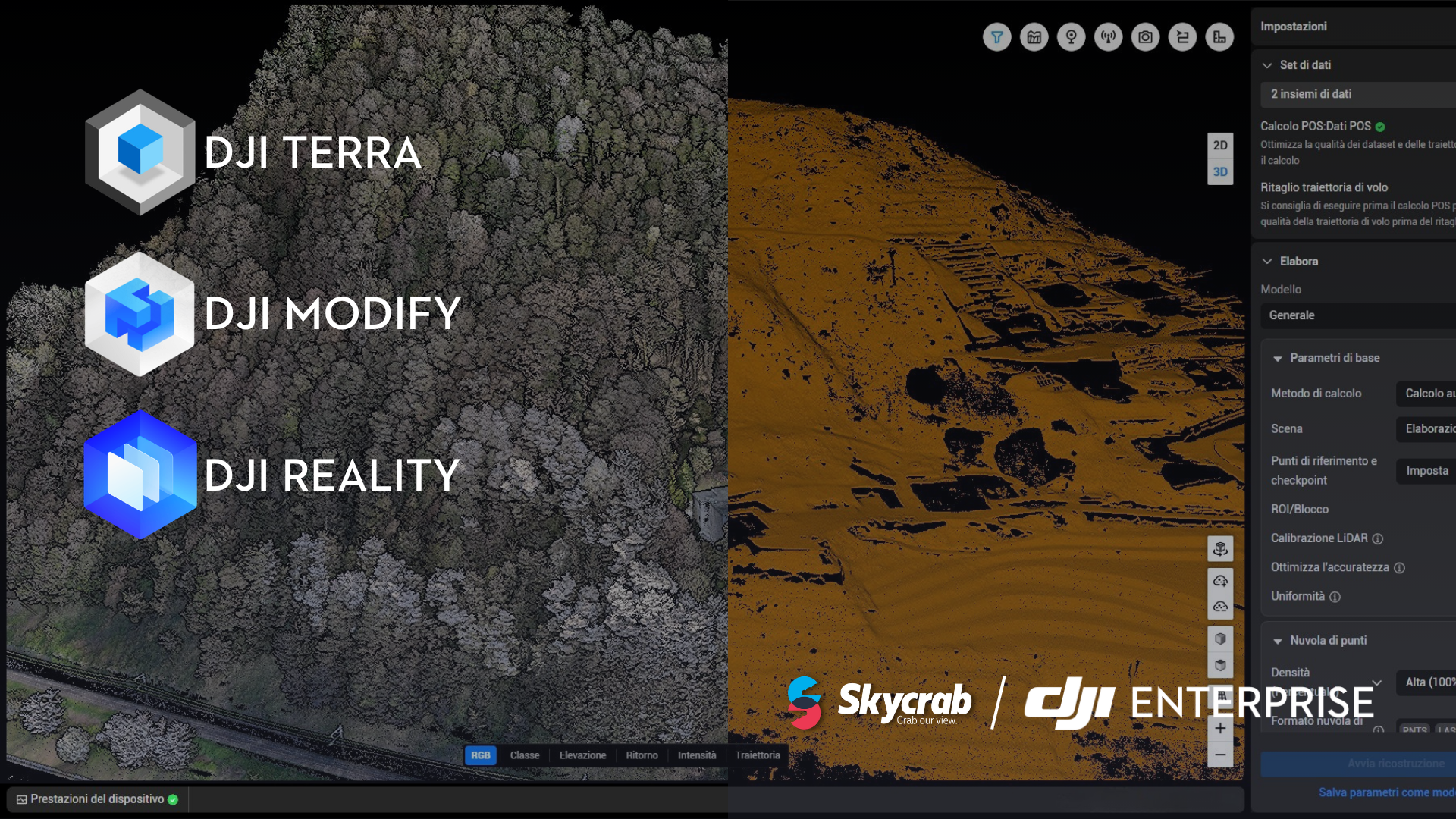 DJI Terra: il centro della nuova pipeline DJI per rilievi e modelli 3D