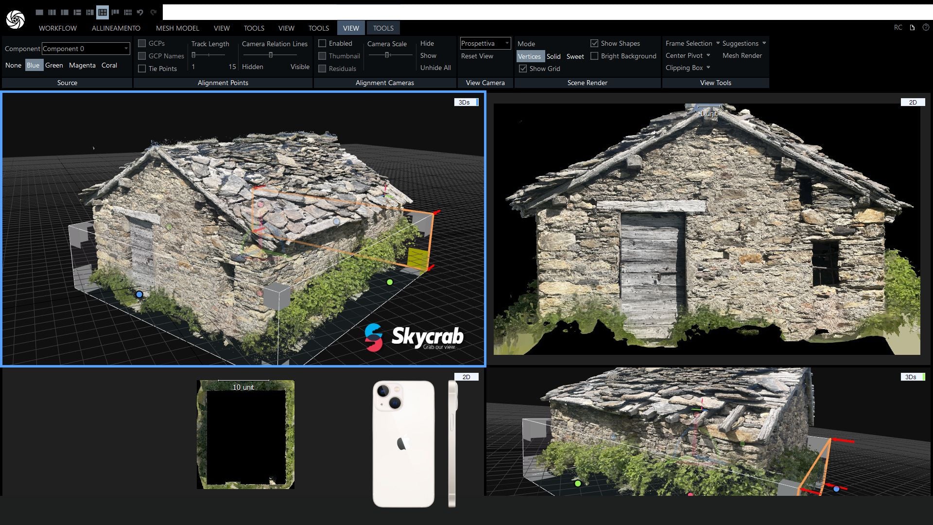 Fotogrammetria 3D con iPhone: Vantaggi nell'analisi di un piccolo rifugio