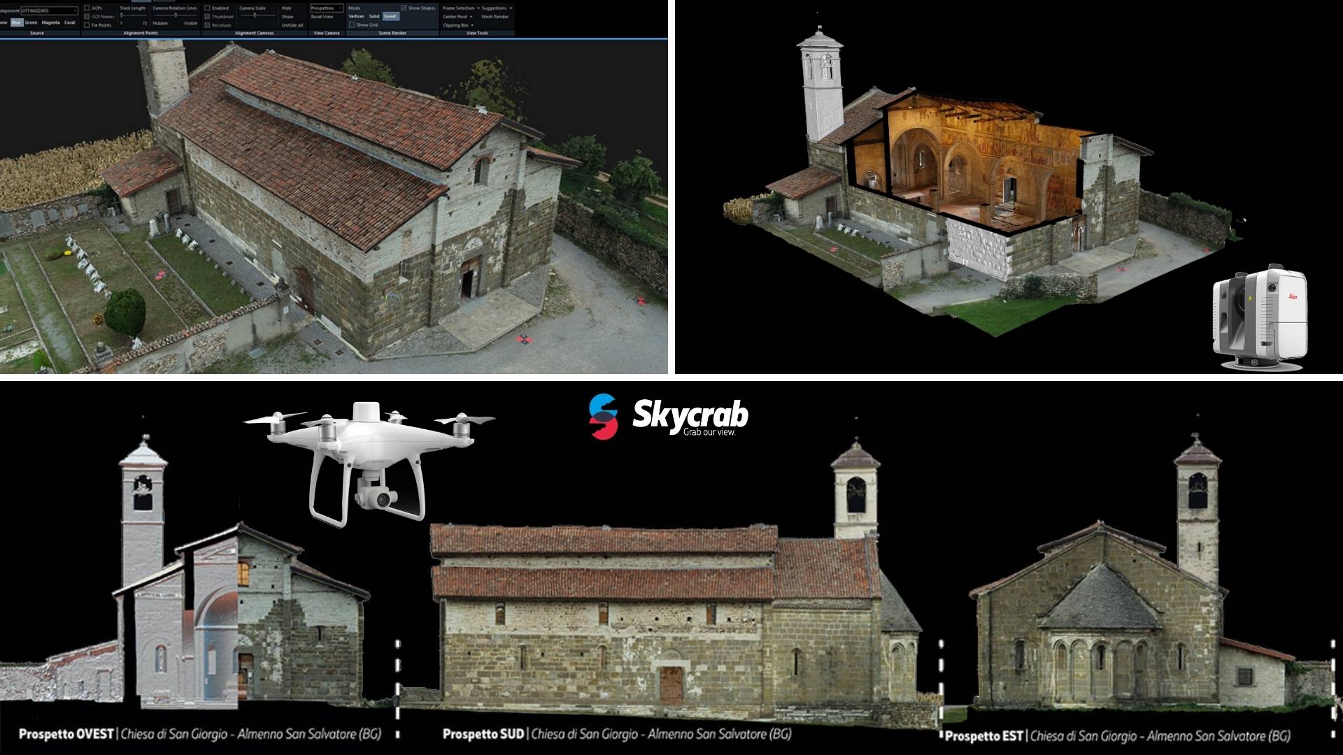 Integrazione drone laser - Skycrab