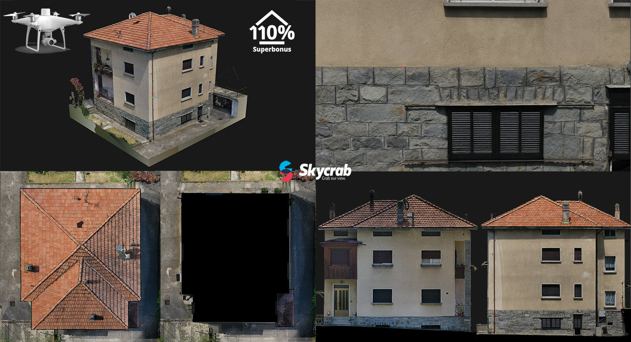 Skycrab_Rilievo 3D con drone per edifici Superbonus 110%
