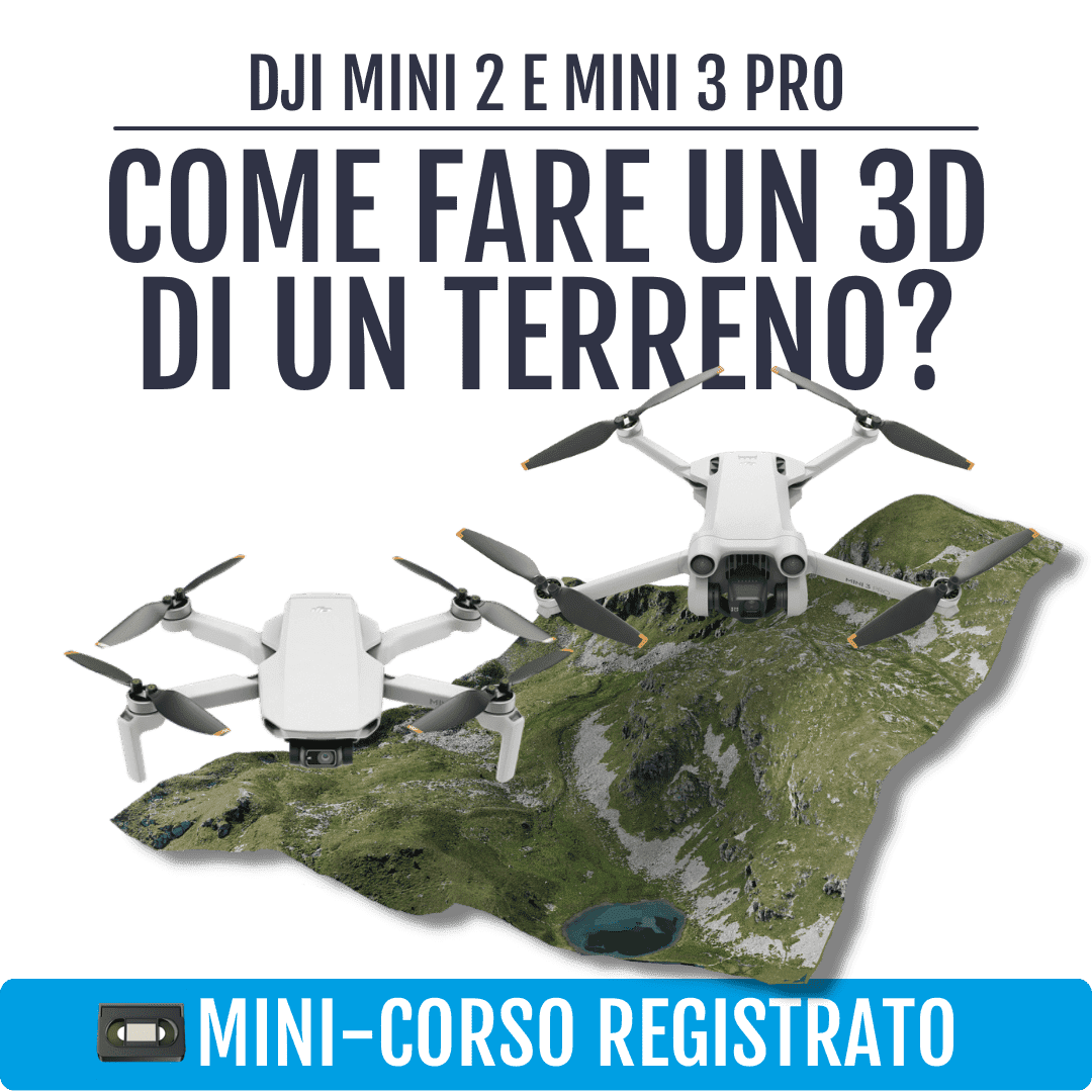 DJI Mini 2 - 3: come fare un 3D di un terreno