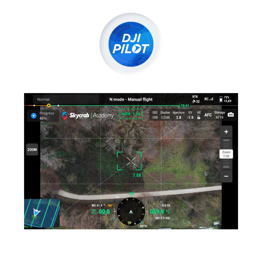 DJI PILOT 2 | Pianificazione di volo automatica con drone + DJI Eliche M3 Enterprise CE EASA Low Noise