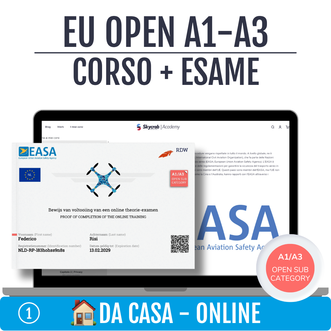 EU OPEN A1-A3 | corso + esame online da casa