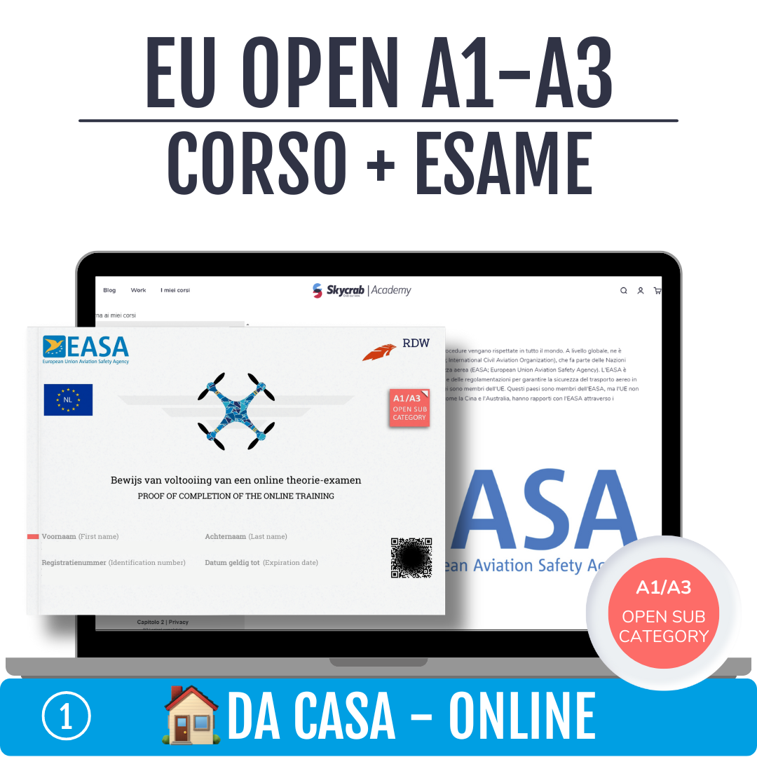 EU OPEN A1-A3 | corso + esame online da casa